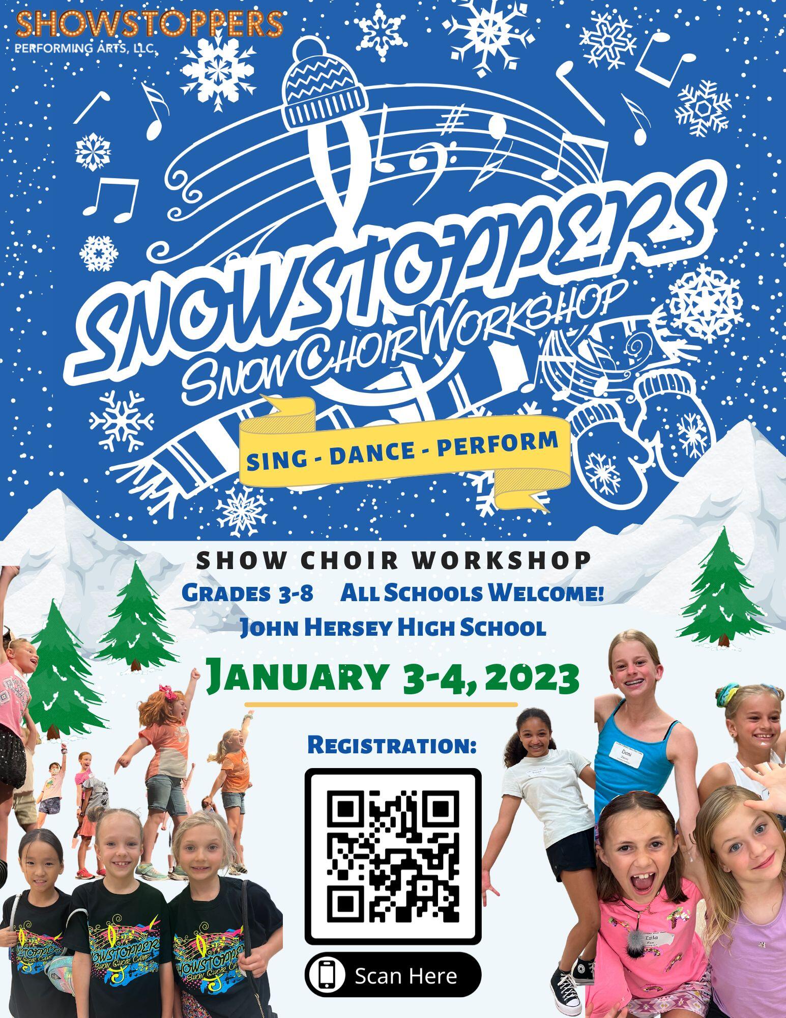 Showtoppers event workshop January 3 to January 4